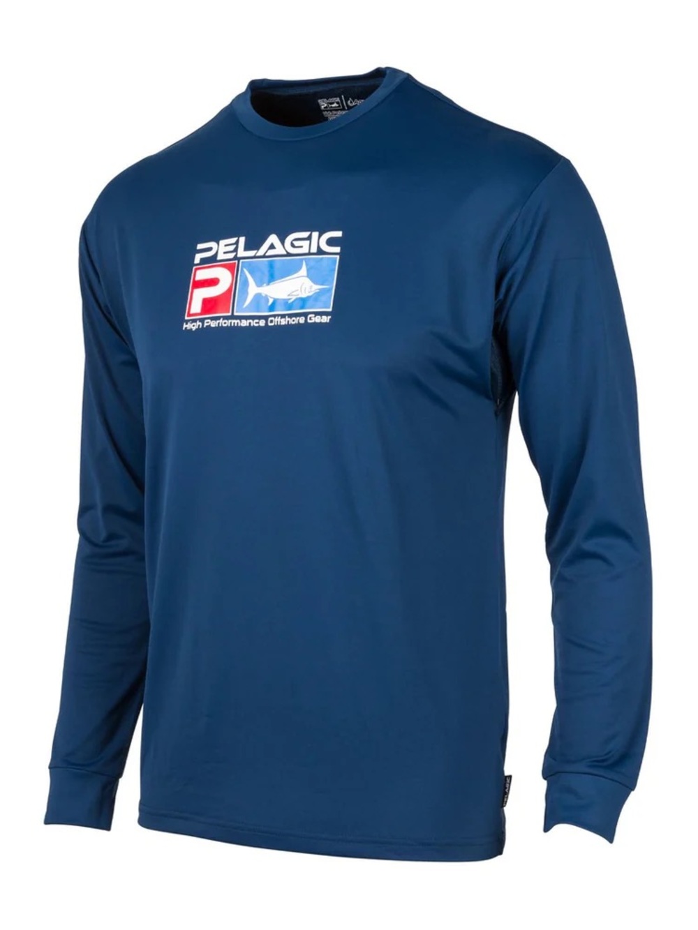 NEW Pelagic AquaTek Shirt Mens M Long Sleeve  Blue UPF 50+ Performance Fishing
